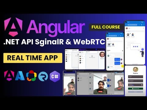Full Stack Chat App: ASP.NET Core + Angular + WebRTC + SignalR Tutorial