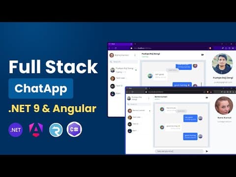 Thumbnail for Your First Real-Time AppASP.NET Core, SignalR , WebRTC & Angular