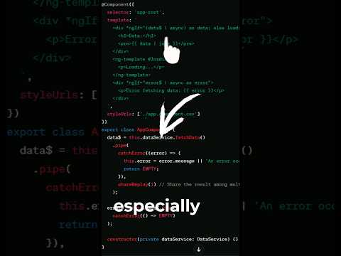 Thumbnail for AsyncPipe in 45s Quick Introduction #coding #angular #short #angular18