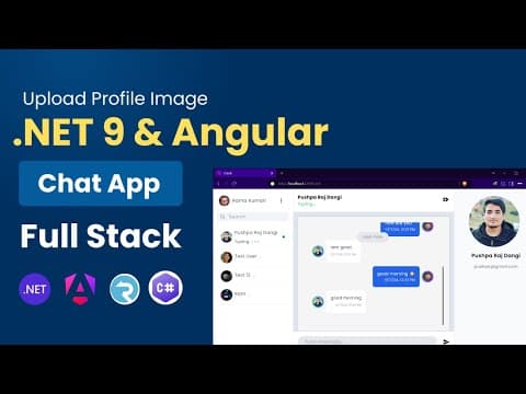 Thumbnail for Profile Image Upload API with ASP.NET Core for Angular Chat App
