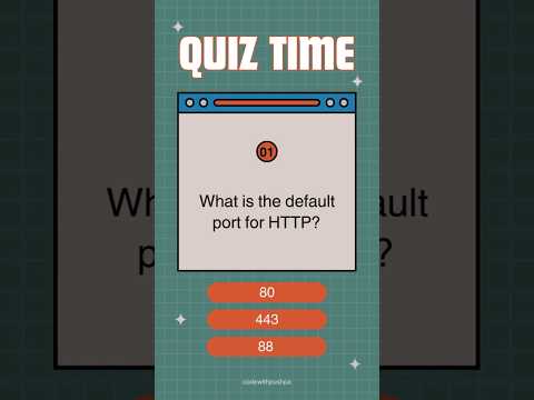 Thumbnail for What is the default port for HTTP #quiz
