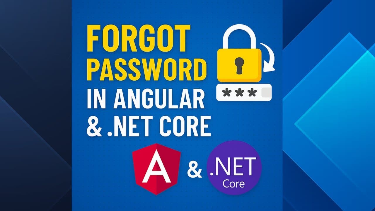 Thumbnail for video: [SOLVED] Forgot Password Workflow: Angular Frontend & ASP.NET Core Backend