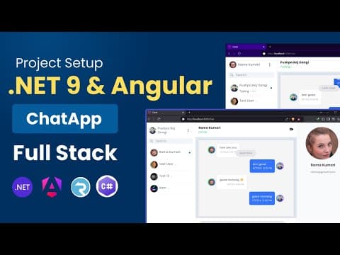 Thumbnail for ASP.NET 9 & Angular 19: Build a Real-Time Chat App - Create Angular & ASP.NET Web API Project