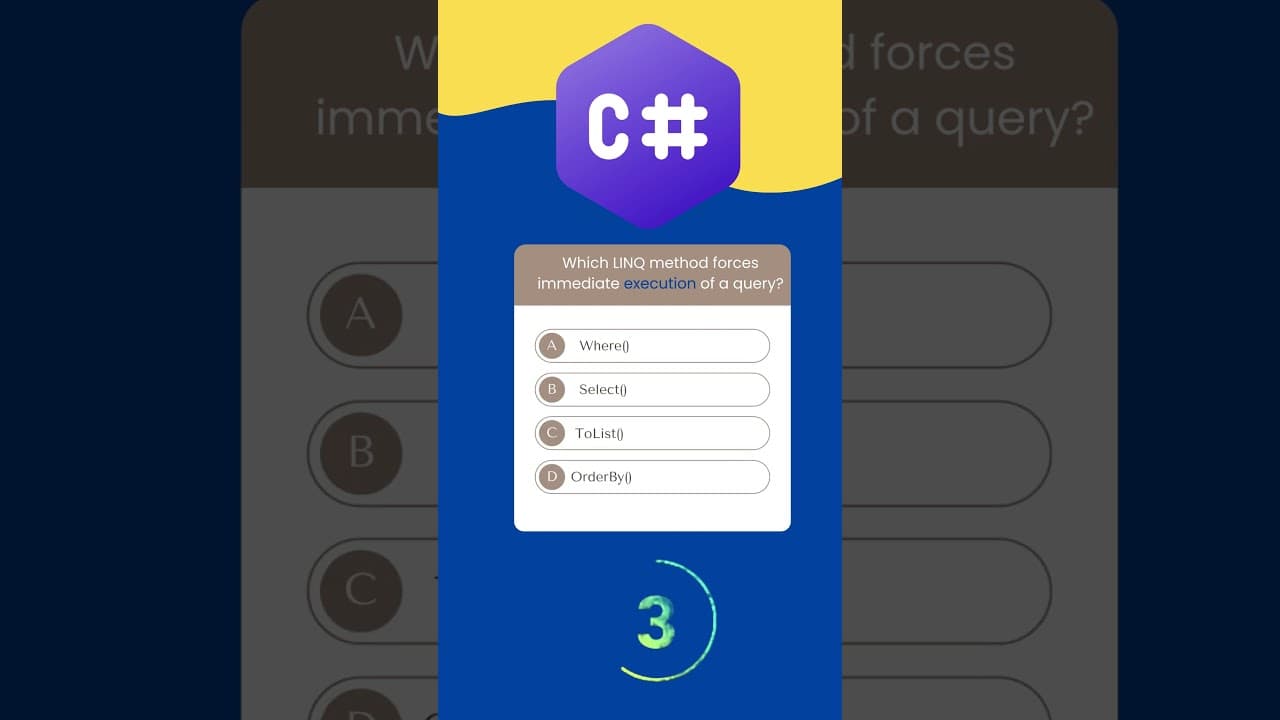 Thumbnail for video: C# Quiz #dotnet9 #csharp #quiz #programmingtutorial