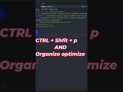 Thumbnail for Code Optimization: This VS Code Trick Will Blow Your Mind 🔥 #coding #vscode #angular #dotnet
