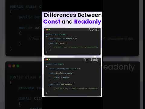 Thumbnail for C# Const vs Readonly #coding