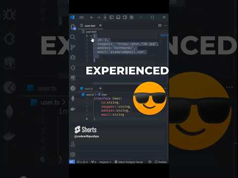 Thumbnail for Easily convert your JSON files to TypeScript with this handy VS Code extension