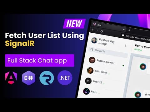 Thumbnail for Fetch Users List | Build a Real-Time Chat App with Angular & ASP.NET Core