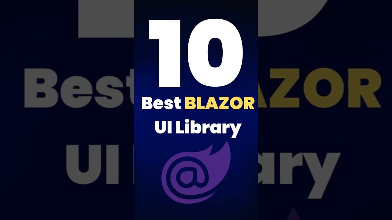 Thumbnail for video: Top 10 🚀 Blazor UI Components to Elevate Web App