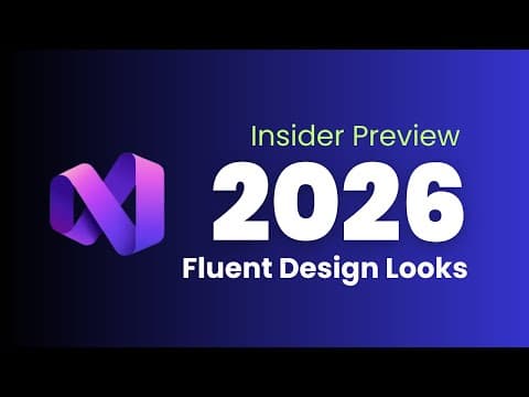 Thumbnail for Visual Studio 2026 First Impressions: The New IDE is Here