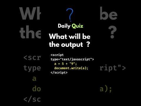 Thumbnail for Comment Your Answer | JS Daily Quiz