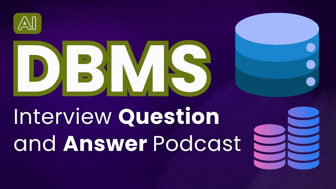 Thumbnail for video: Top 50 Database Interview Questions (with AI Answers) | Disscussion