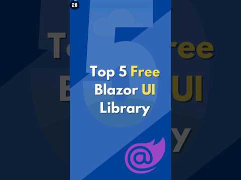 Thumbnail for 5 Top Free Blazor UI Components for Stunning Web Apps #blazor #dotnet #csharp