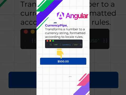 Thumbnail for Angular Built In Pipes Streamlining Data Transformation 💻🚀