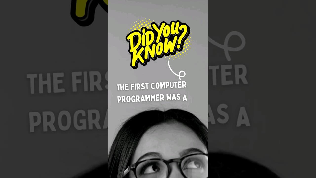 Thumbnail for video: Who is The First Computer 💻👨‍💻 Programmer #shorts #facts #programming