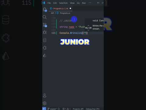 C# String: How Seniors Write It vs Juniors