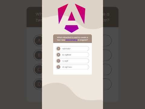 Thumbnail for Which directive is used to create a two way data binding in Angular?
