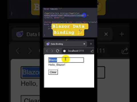 Thumbnail for Blazor Data Binding in 20 Seconds | @bind Explained