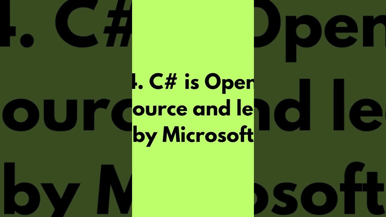 Thumbnail for video: 10 reasons why you should learn C# in 2023 #csharp