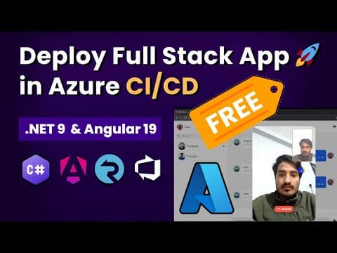 Thumbnail for ASP.NET Core 9 & Angular 19 Deployment to Azure with CI/CD | Full Stack Guide