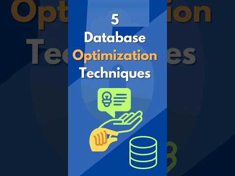 Thumbnail for 5 Database Optimization Techinques #coding #database