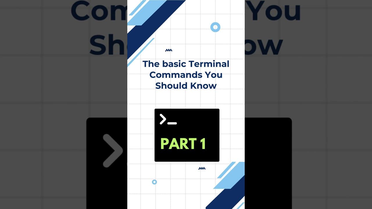 Thumbnail for video: The basic Terminal Commands You Should Know #coding #cmd