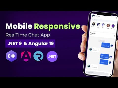 Thumbnail for Mobile-Responsive Real-Time Chat App with Angular 19 & .NET 9 SignalR