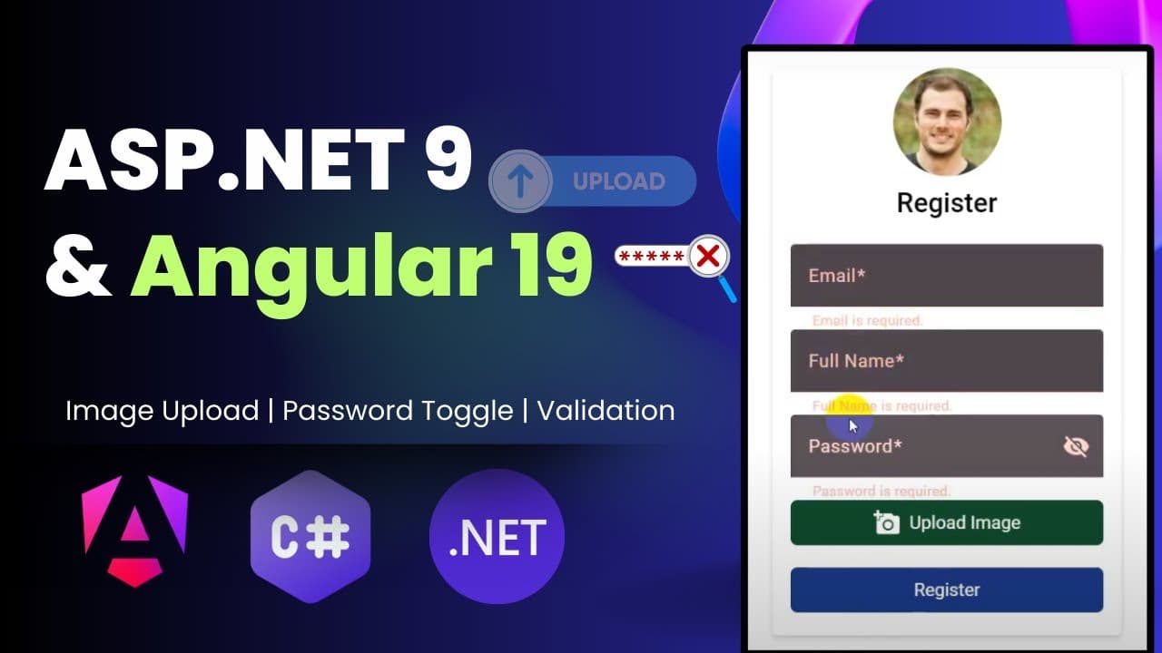 Thumbnail for video: Building a User Registration System with Angular and ASP.NET Core