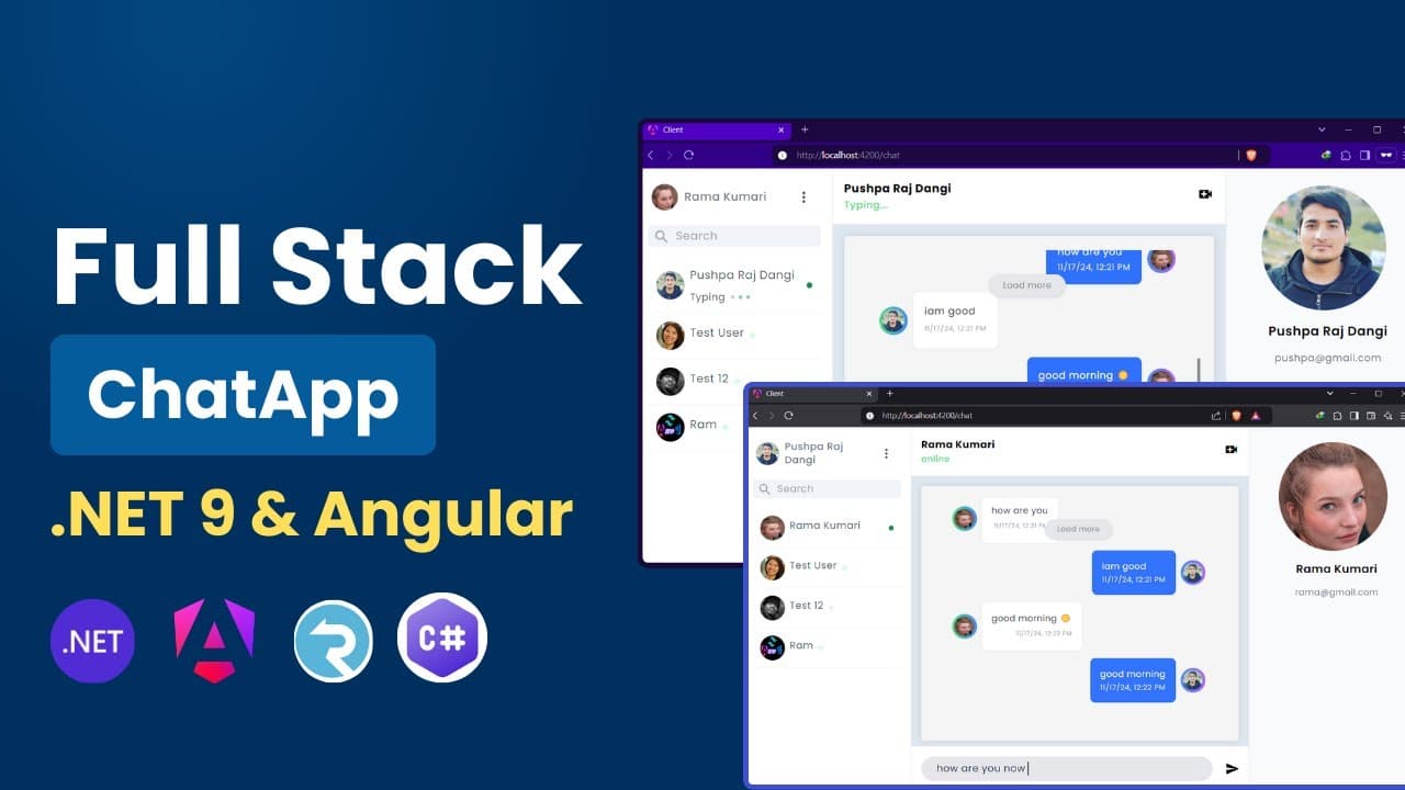 Thumbnail for video: Your First Real-Time AppASP.NET Core, SignalR , WebRTC & Angular