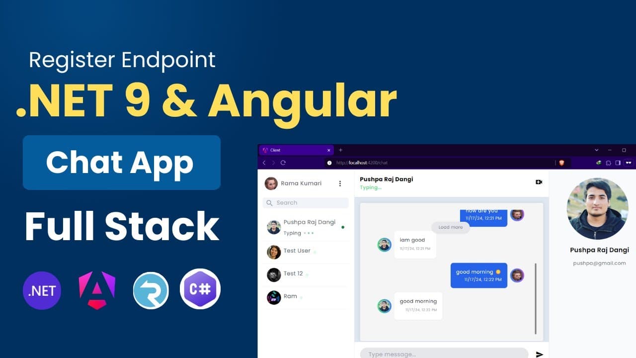 Thumbnail for video: ASP.NET Core & Angular | Build Register Minimal API