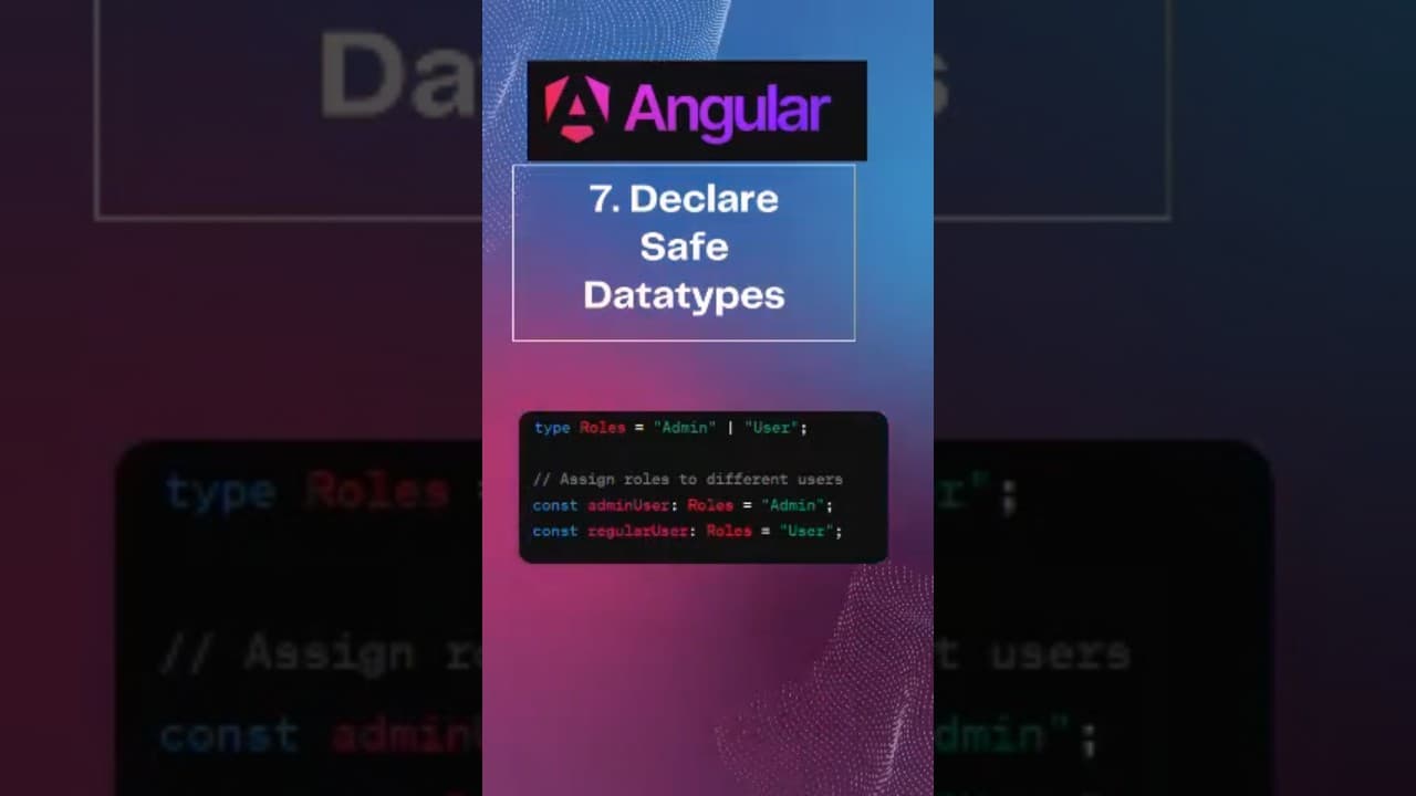 Thumbnail for video: Angular Best Practices Unveiled! #angular17#programming #coding