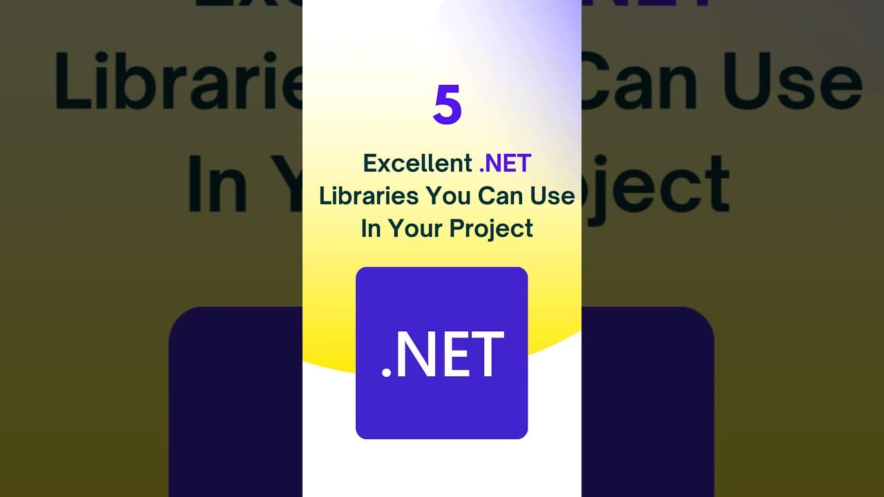 Thumbnail for video: 5 Excellent .NET Libraries You Can Use In Your Project #NET #DotNetLibraries #Coding