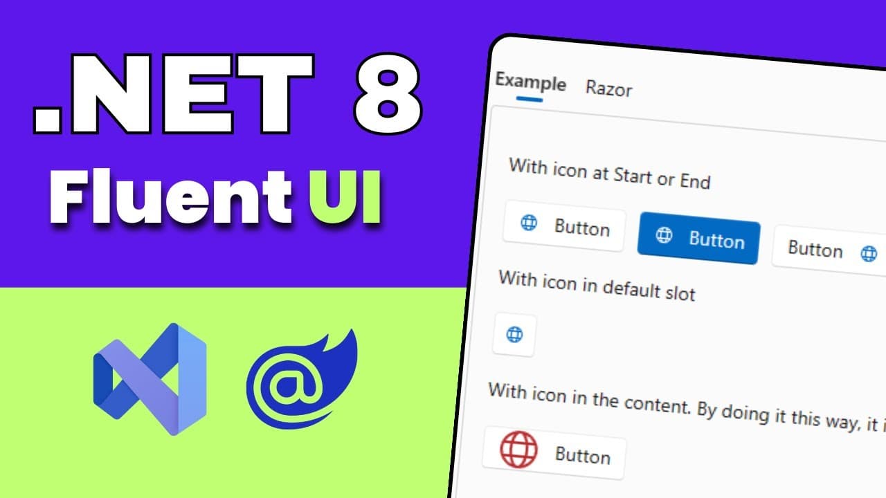 Thumbnail for video: Step-by-Step Guide to Installing Blazor Fluent UI Template in Visual Studio