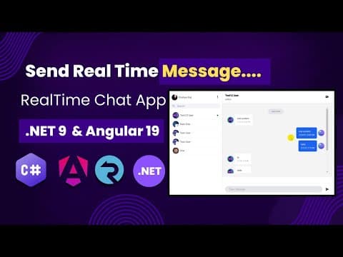 Thumbnail for How to Send Real-Time Messages Using ASP.NET Core SignalR & Angular