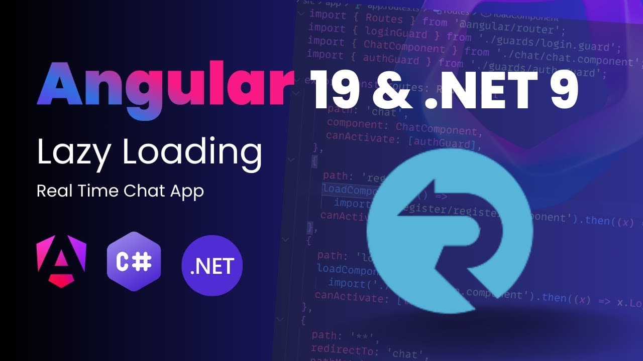 Thumbnail for video: Build a Full Stack Chat App | Angular + ASP.NET Core Tutorial with Material UI & Lazy Loading