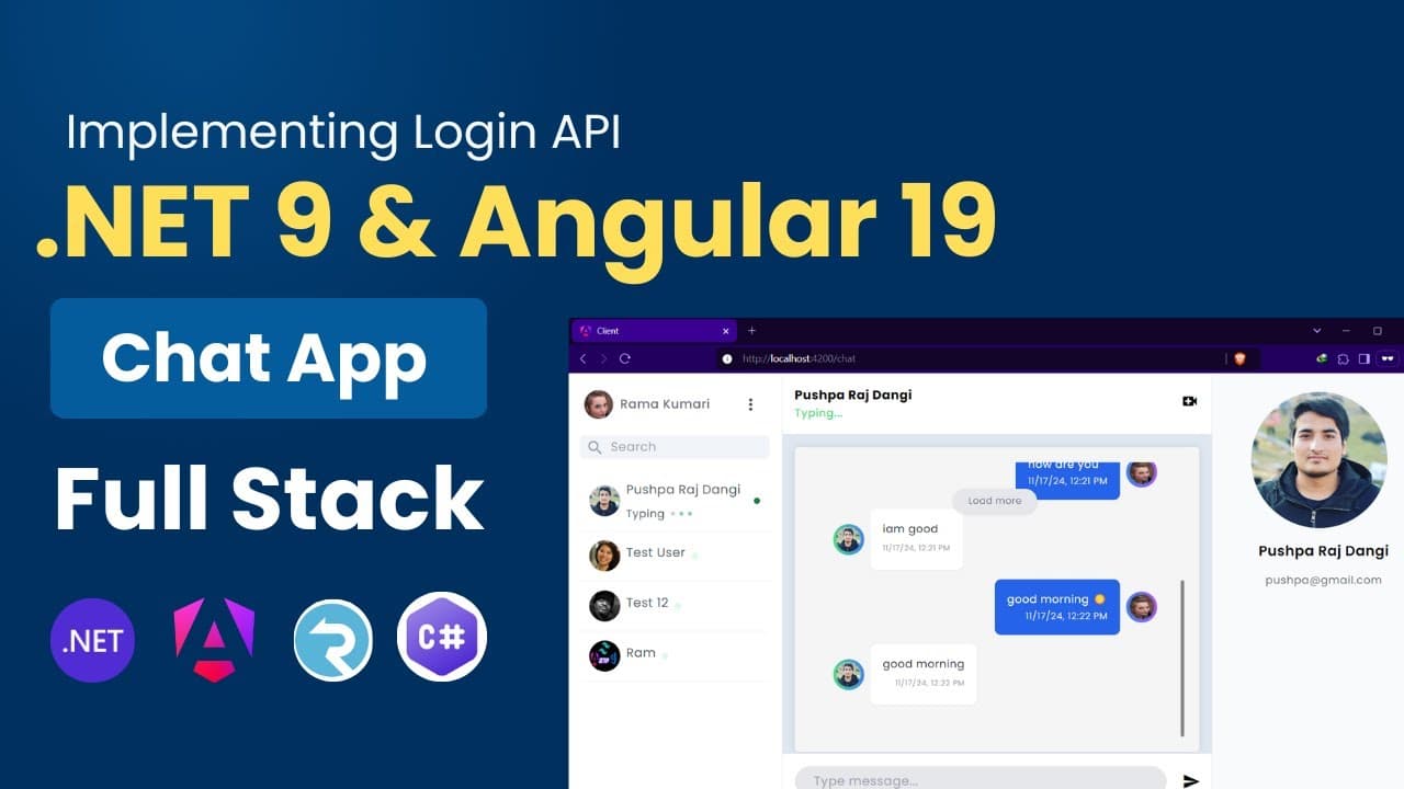 Thumbnail for video: ASP.NET Core Web API & Angular : Consume Login API