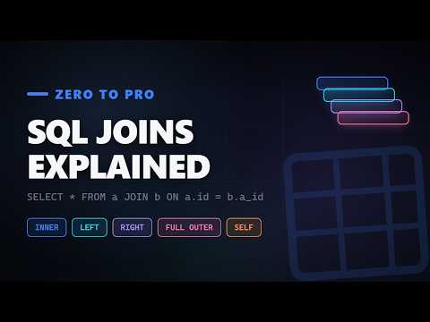 Thumbnail for SQL Joins Explained: INNER, LEFT, RIGHT & FULL OUTER