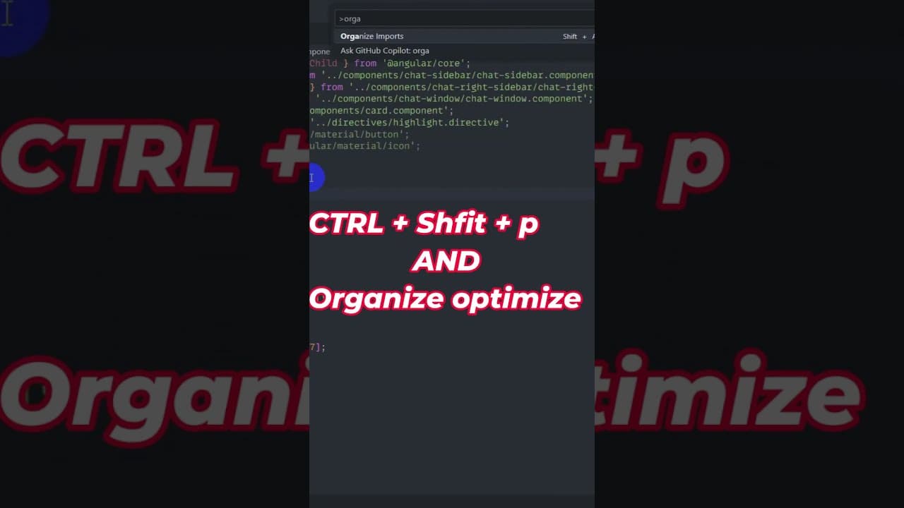 Thumbnail for video: Code Optimization: This VS Code Trick Will Blow Your Mind 🔥 #coding #vscode #angular #dotnet