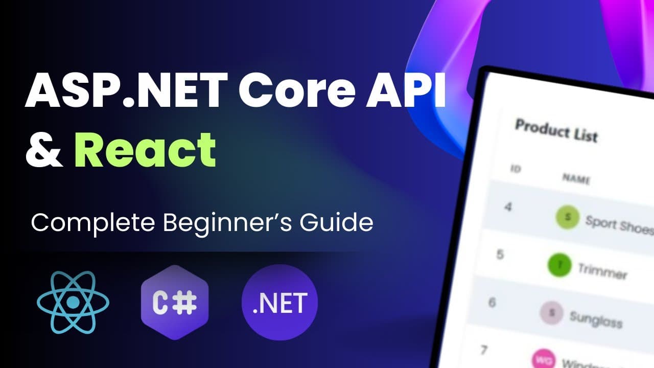 Thumbnail for video: ASP.NET Core Web API & React: Full-Stack CRUD Mastery