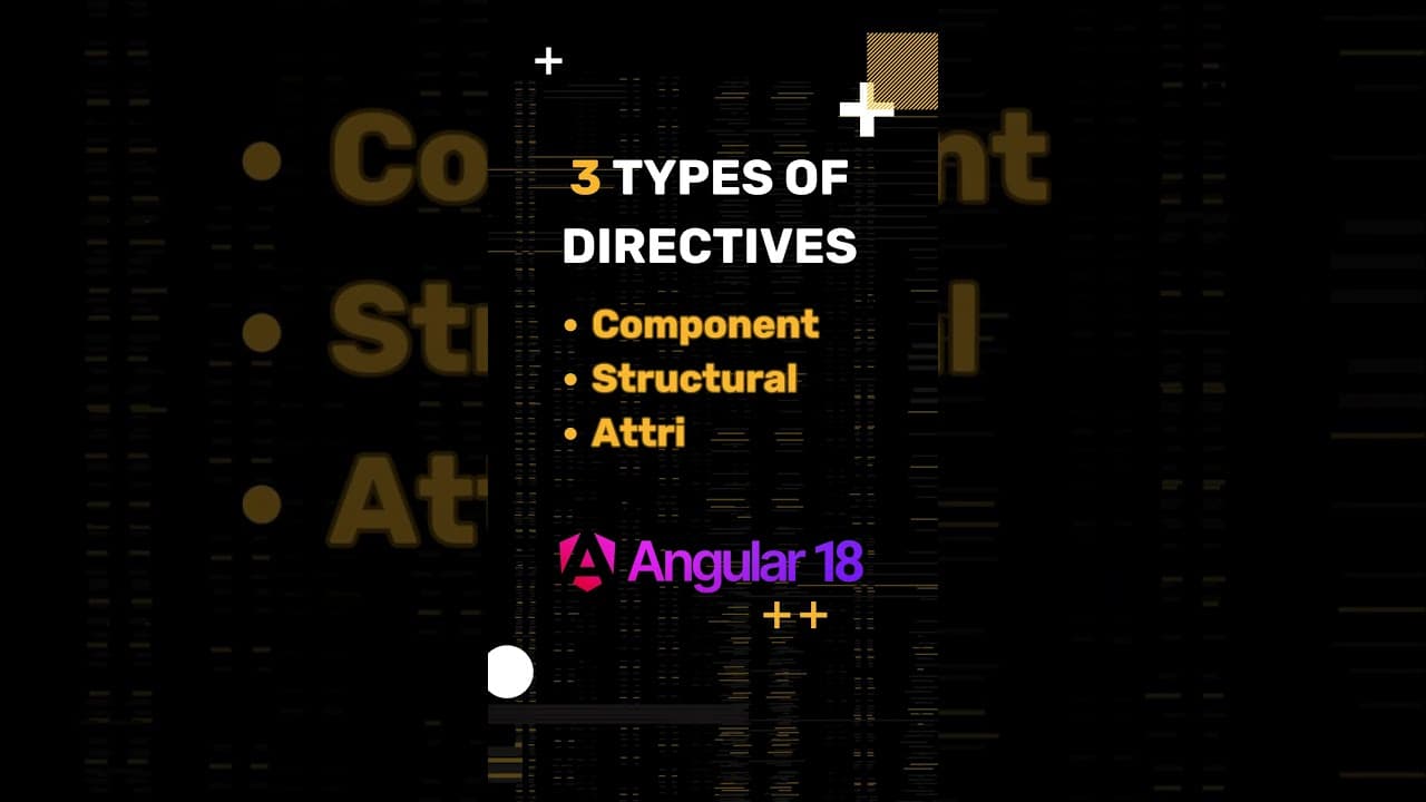 Thumbnail for video: Angular Directives Explained in 60 Seconds | Quick & Easy Guide #coding #learndotnet #programming