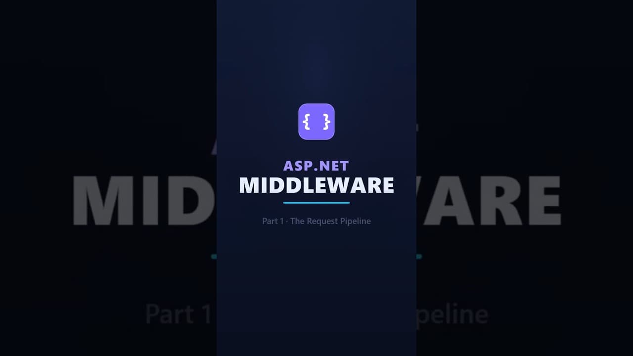 Thumbnail for video: The ASP.NET Request Pipeline Every C# Dev Must Know