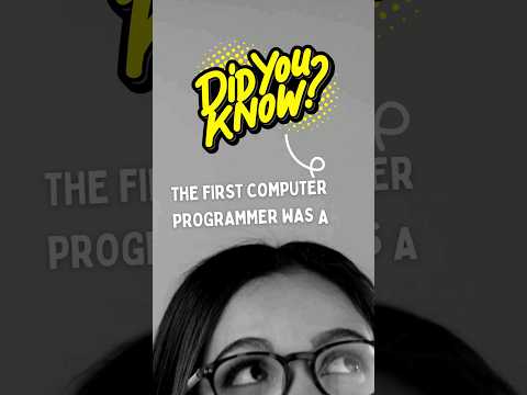 Thumbnail for Who is The First Computer 💻👨💻 Programmer #shorts #facts #programming