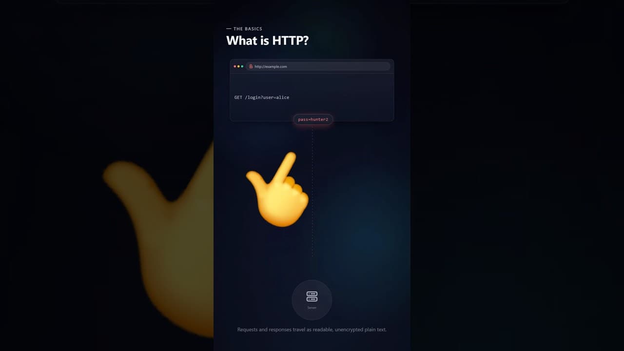 Thumbnail for video: HTTP vs HTTPS Explained in 60 Seconds | Web Security Basics