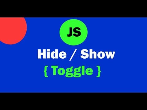Thumbnail for Js toggle display Using Vanila Javascript