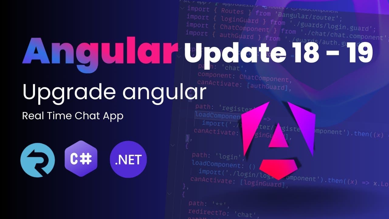 Thumbnail for video: Guide to update your Angular application from 18 to 19