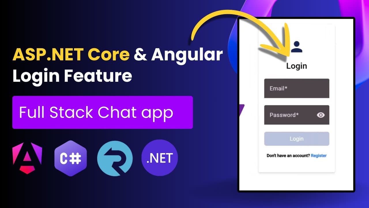 Thumbnail for video: ASP.NET Core Web API & Angular : Login Feature Tutorial